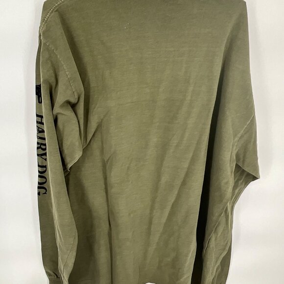 Cabelas Hairy Dog Hunt Camp Mens Long‎ Sleeve Shirt Olive Green Large - Picture 8 of 8